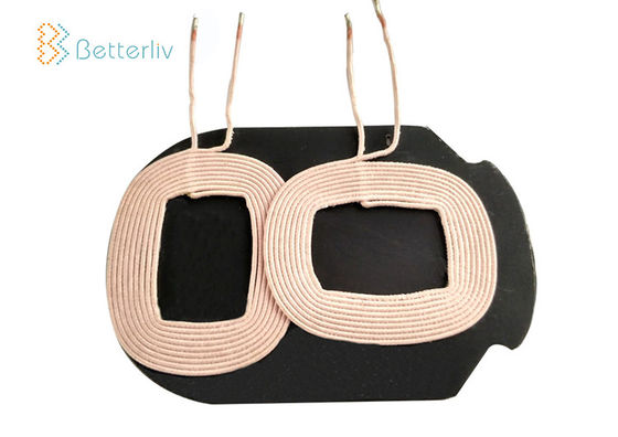 Copper 2.4H Wireless Charger Coil 20*25mm Silk Covered Wire